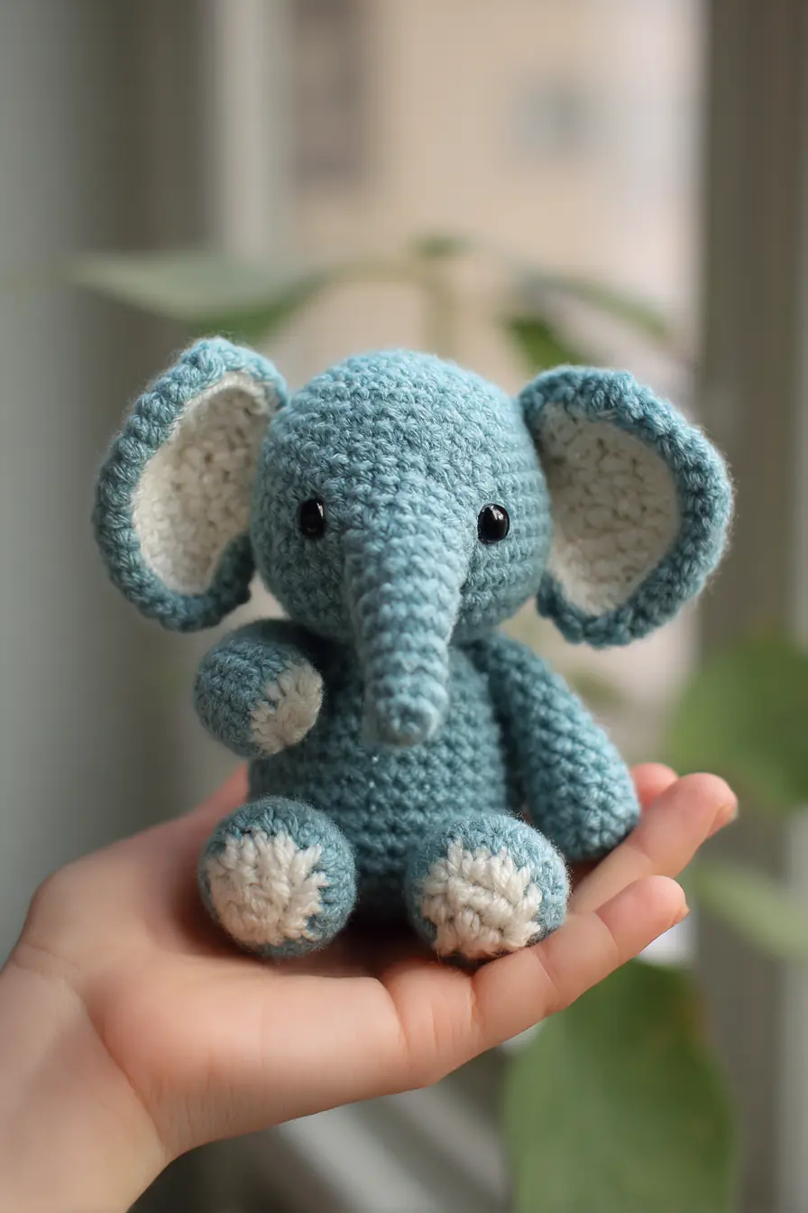 Pocket Amigurumi Elephant — Materials, Stitches, Size & Safety Tips