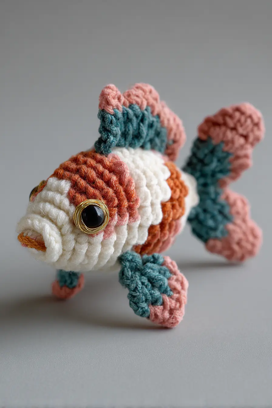 Koi Fish Amigurumi Crochet Pattern — Plush Toy with Scalloped Fins