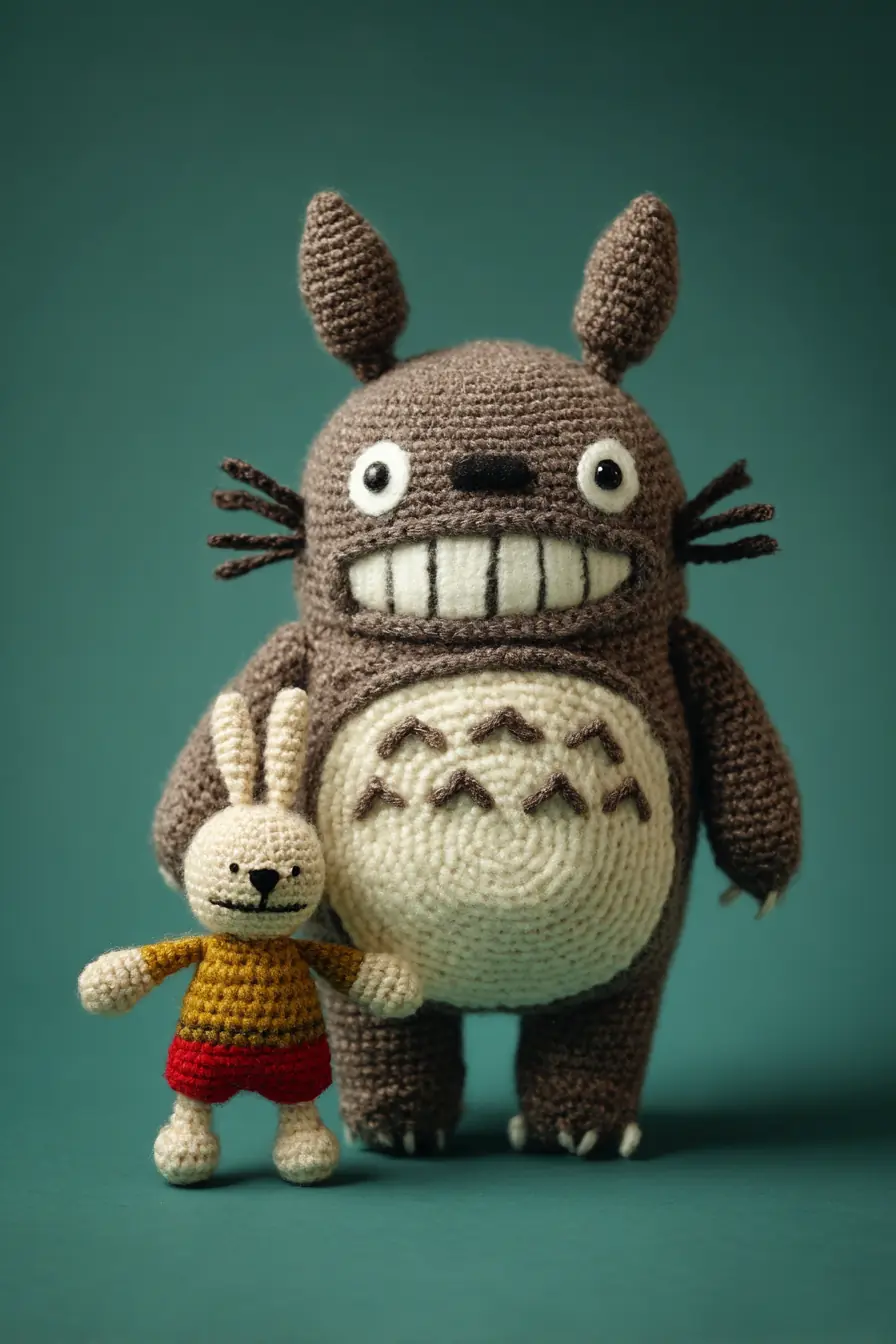 Totoro-Inspired Amigurumi Crochet Plush — Materials, Size & Tips