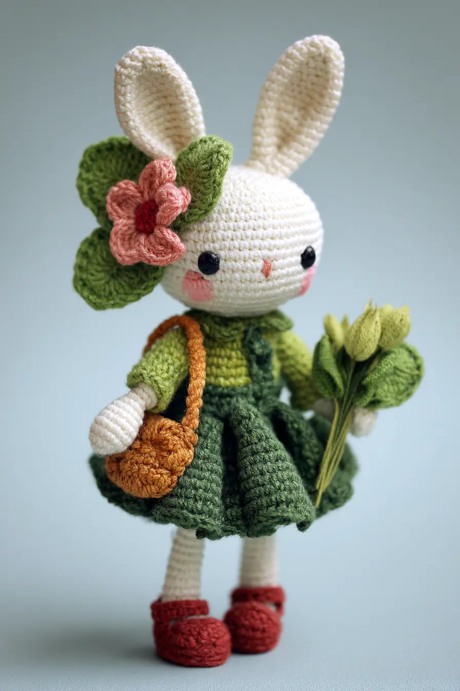 Spring Bunny Amigurumi Crochet Doll — Pattern, Materials & Tips