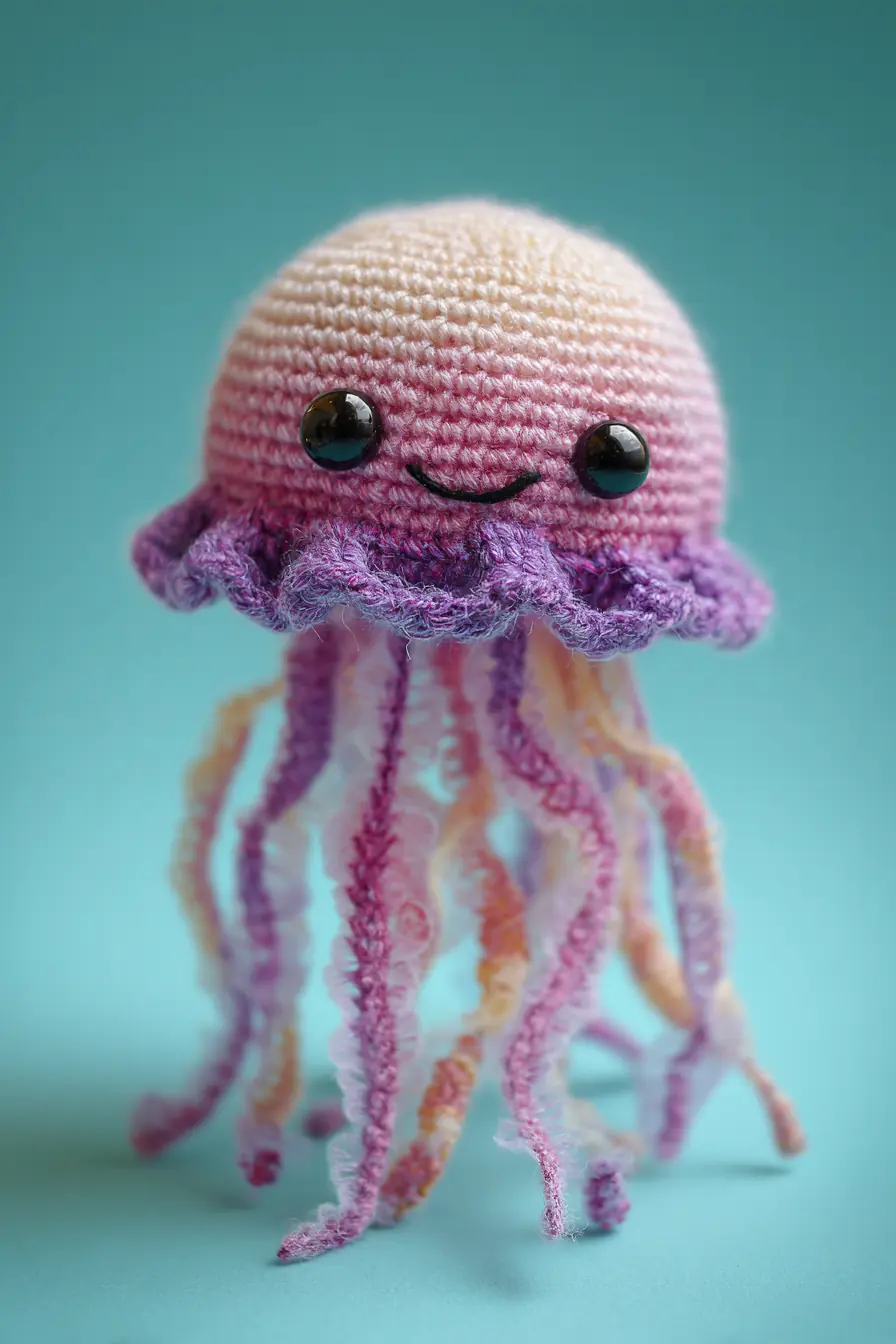 Gradient Jellyfish Amigurumi Crochet — Materials, Stitches & Safety