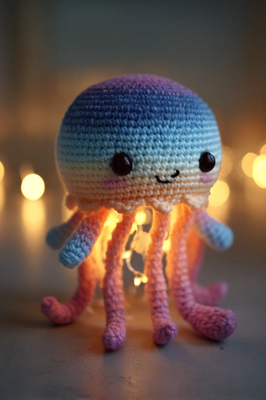 Gradient Jellyfish Amigurumi — Crochet Pattern, Materials, Size & Safety Tips