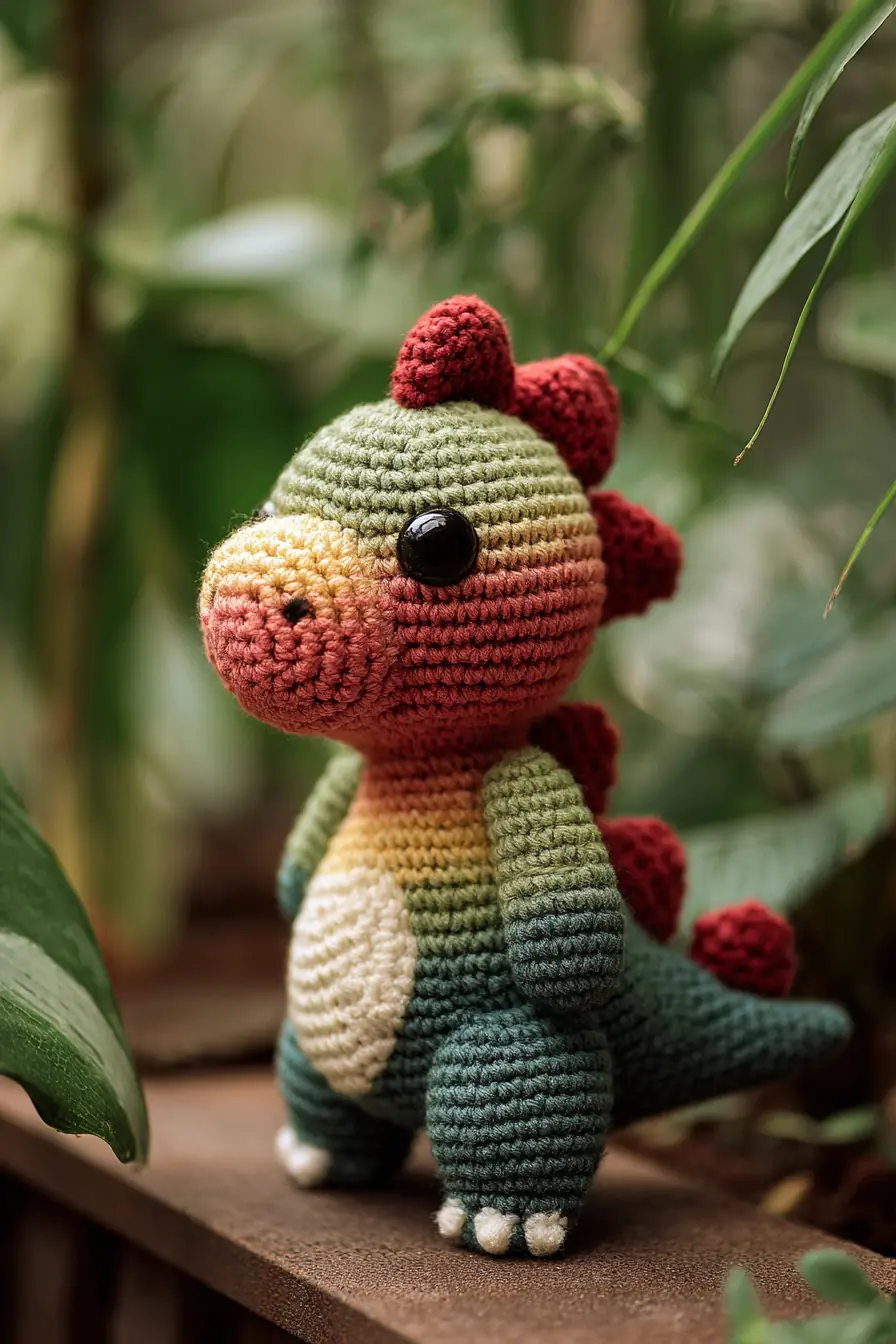 Gradient Dino Amigurumi: Materials, Stitches & Safety Tips