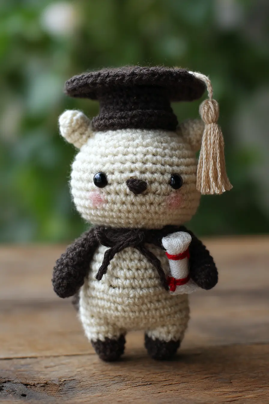 Graduation Bear Amigurumi — Crochet Plush with Cap, Tassel & Diploma