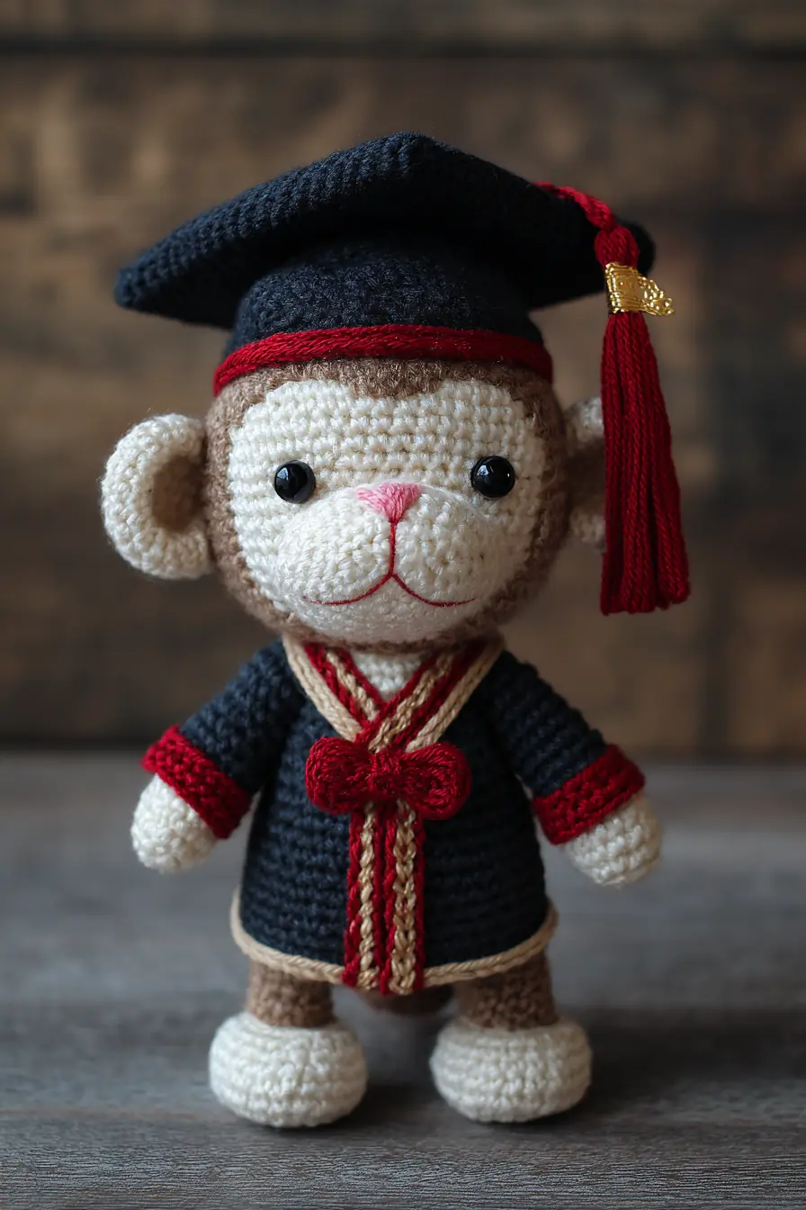 Graduation Monkey Amigurumi — Materials, Stitches & Safety Tips