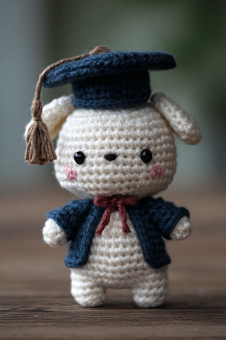 Graduation Bunny Amigurumi Crochet — Hat, Jacket & Cute Toy Pattern