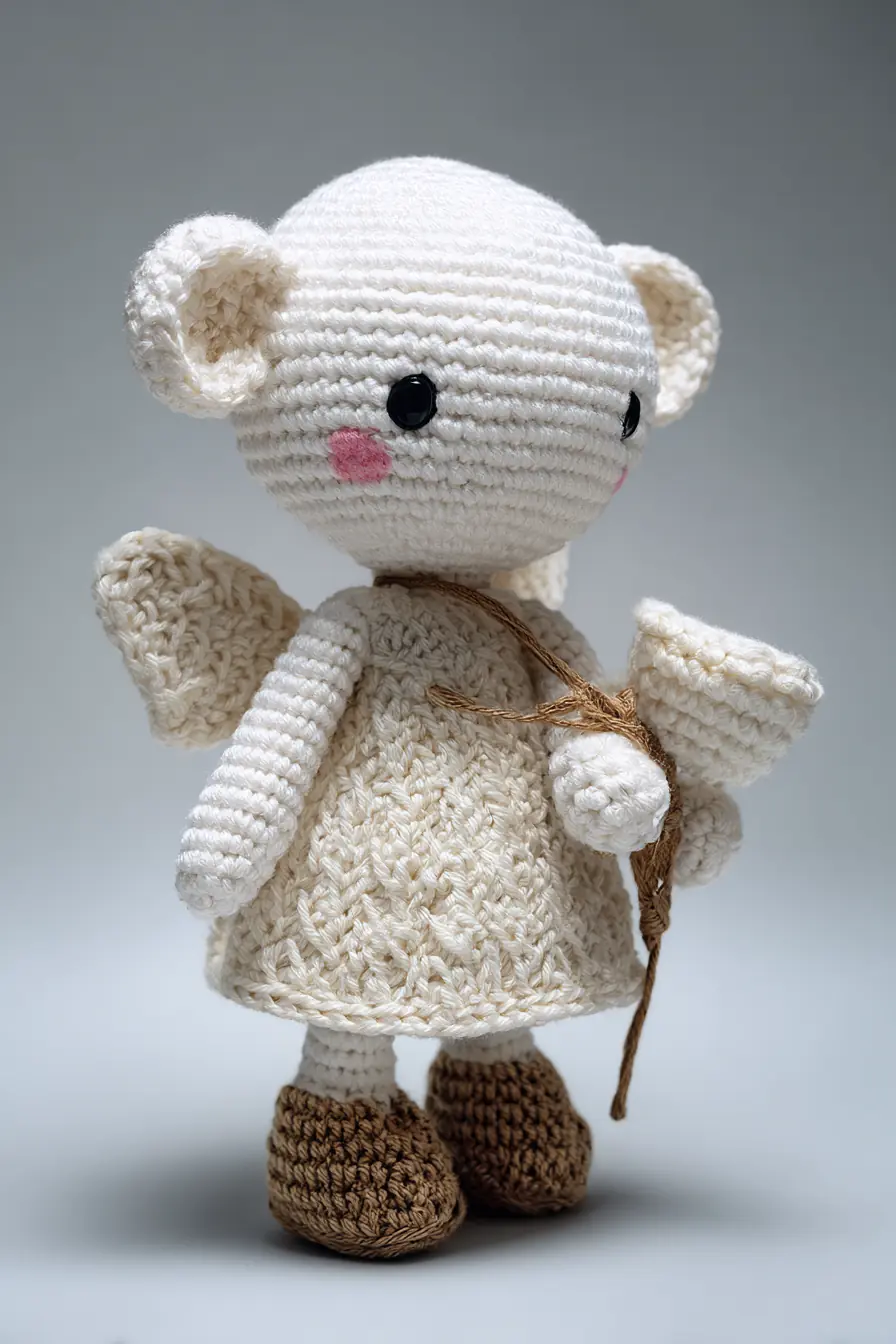 Cream Angel Amigurumi Pattern — Cute Crochet Doll with Wings & Dress