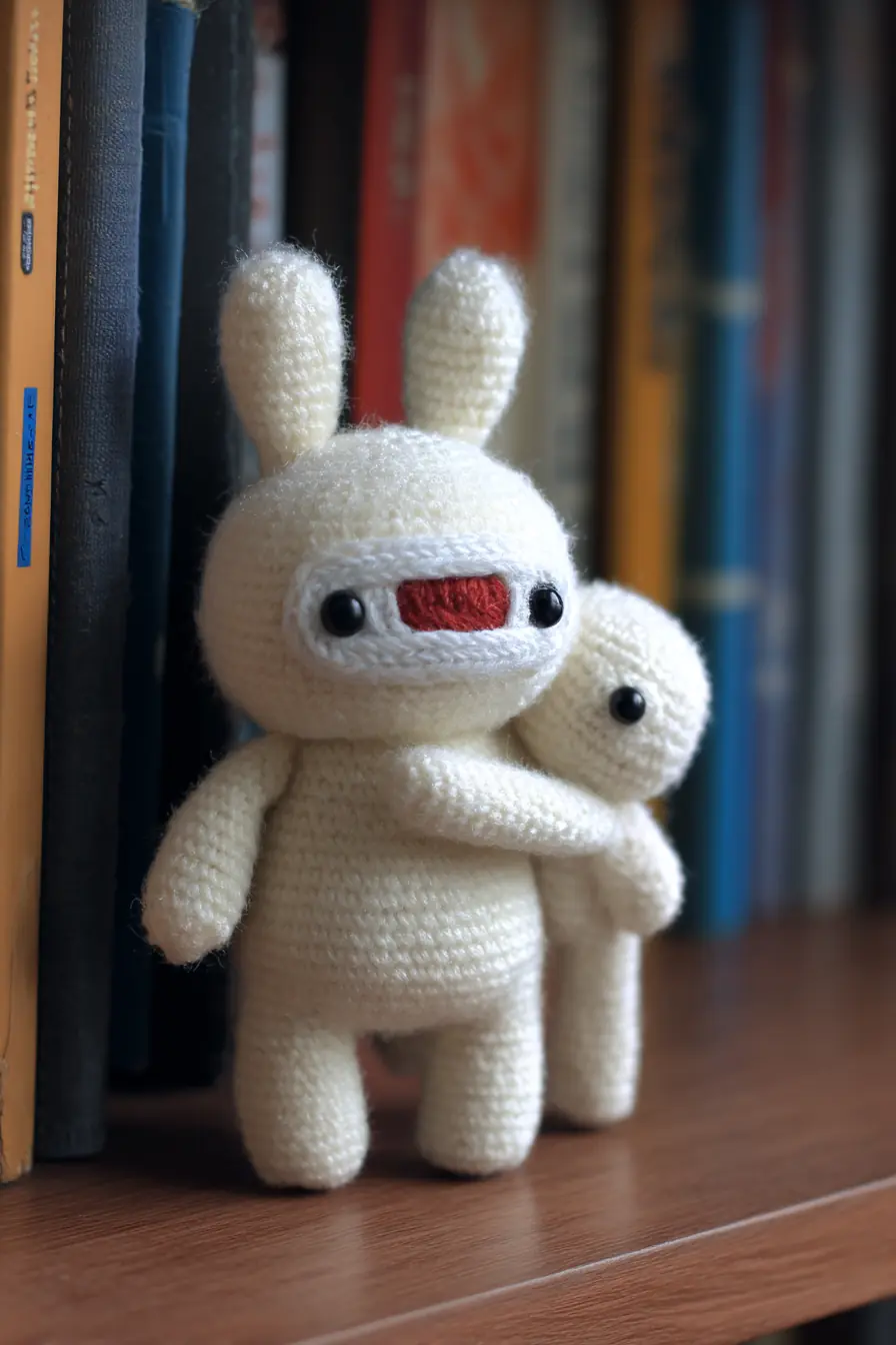 Cream Bunny Amigurumi — Huggable Plush Toy Pattern (6–8 in, worsted yarn)