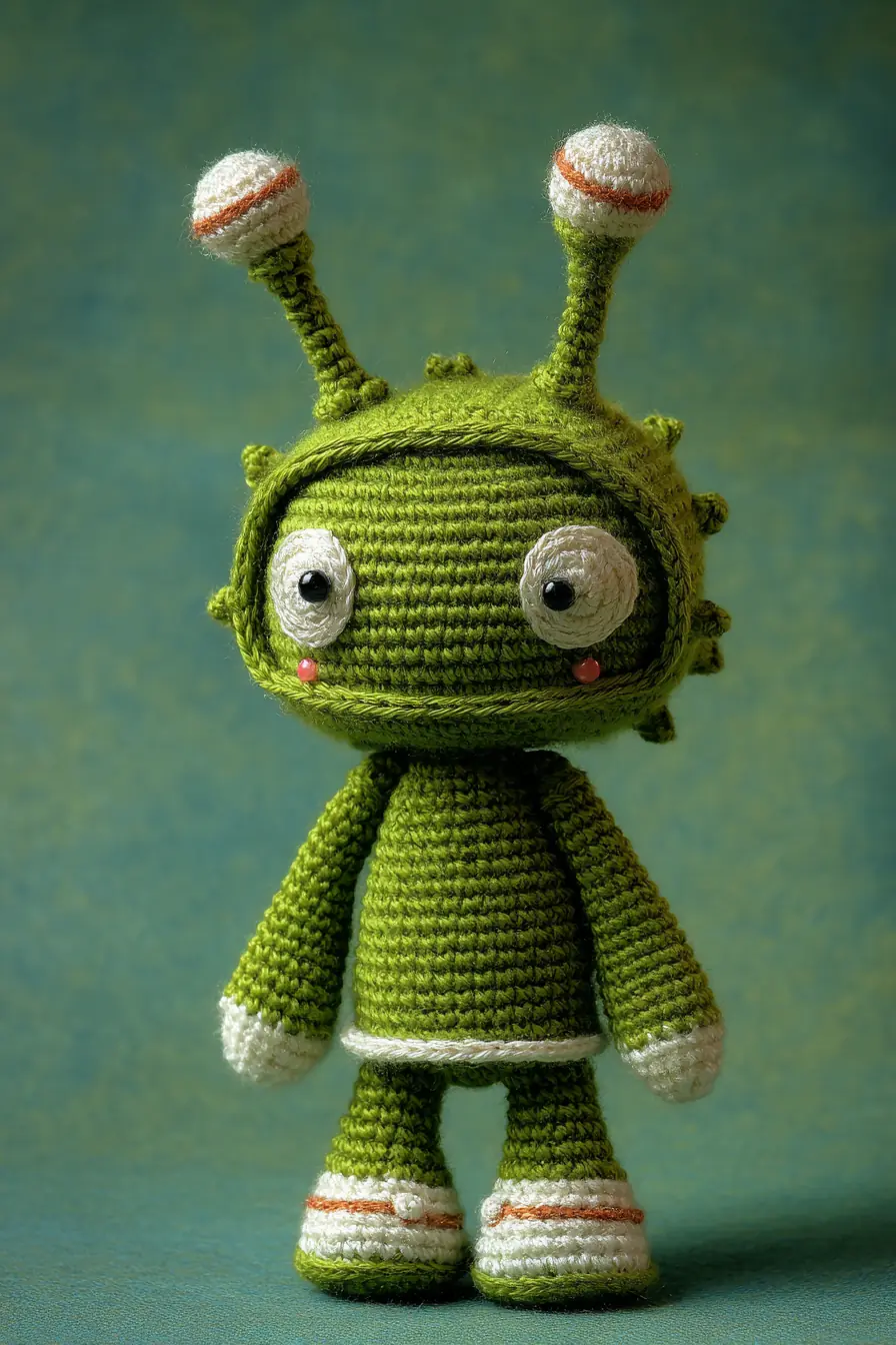 Green Alien Amigurumi Crochet Pattern — Cute Alien Doll (Beginner-Friendly)