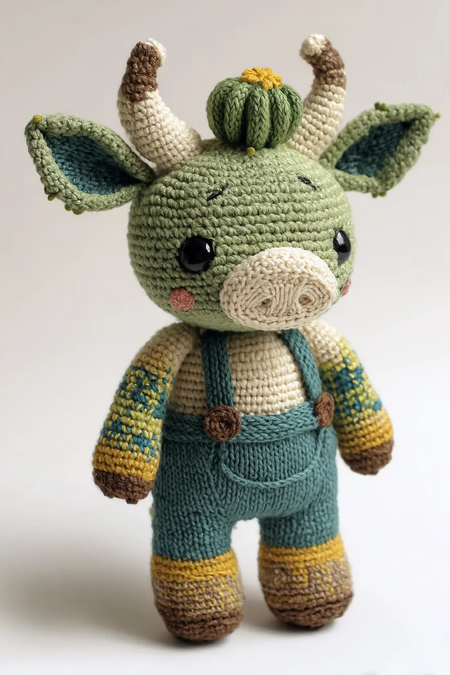 Green Horned Amigurumi Crochet — Materials, Stitches & Safety Tips