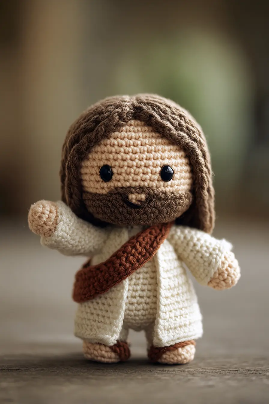 Crochet Bearded Robed Amigurumi Doll — Pattern Notes & Materials