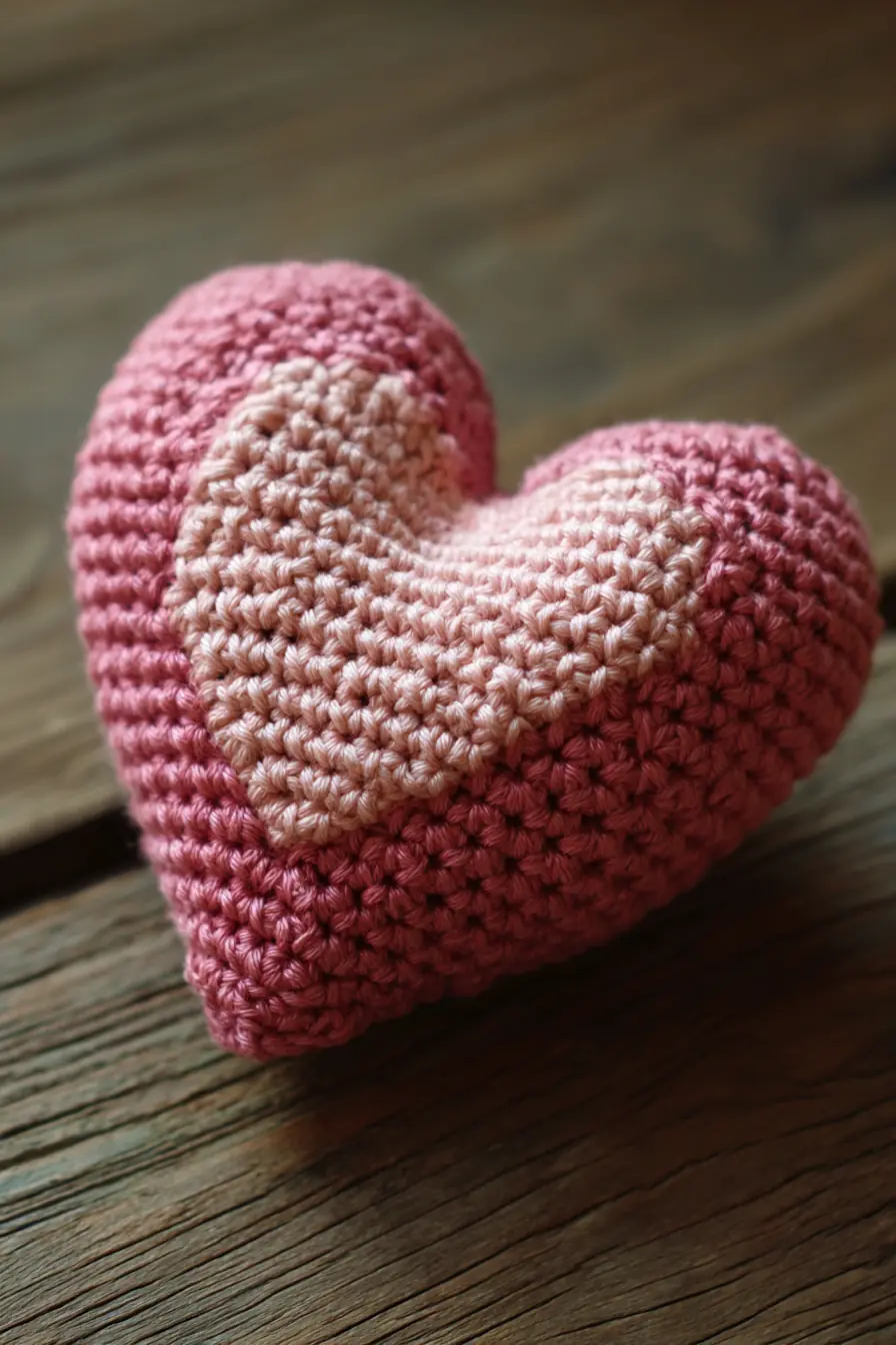 Crochet Heart Amigurumi — Soft Stuffed Heart Toy Pattern (Worsted Weight)