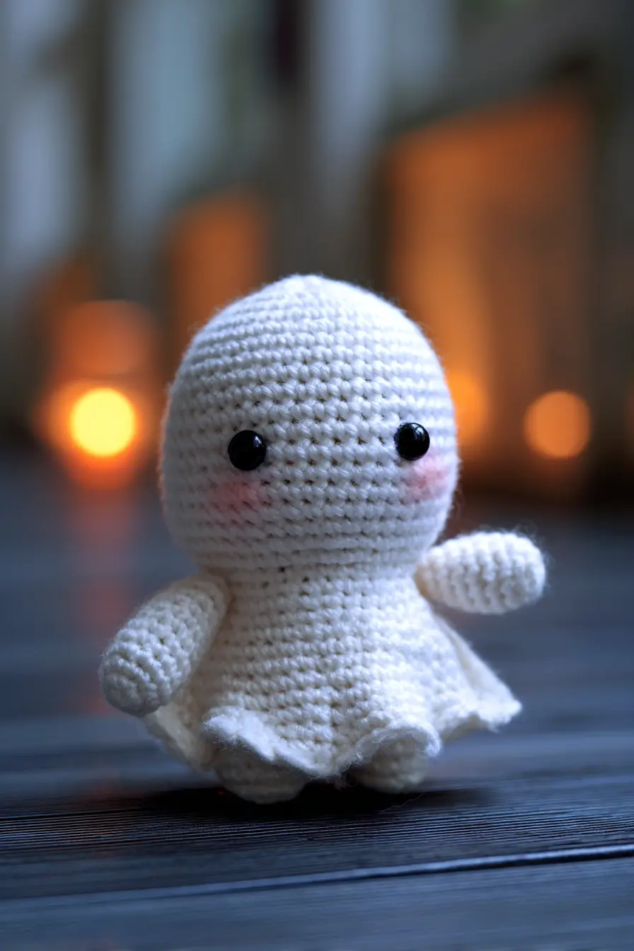 Crochet Ghost Amigurumi Pattern — Soft Cotton Toy, Beginner-Friendly