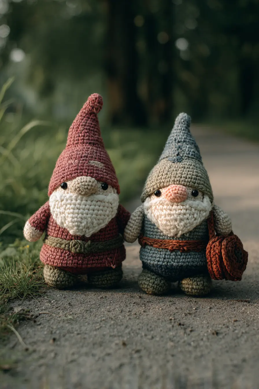 Crochet Amigurumi Garden Gnome Pair — Small Soft Toy Pattern & Tips