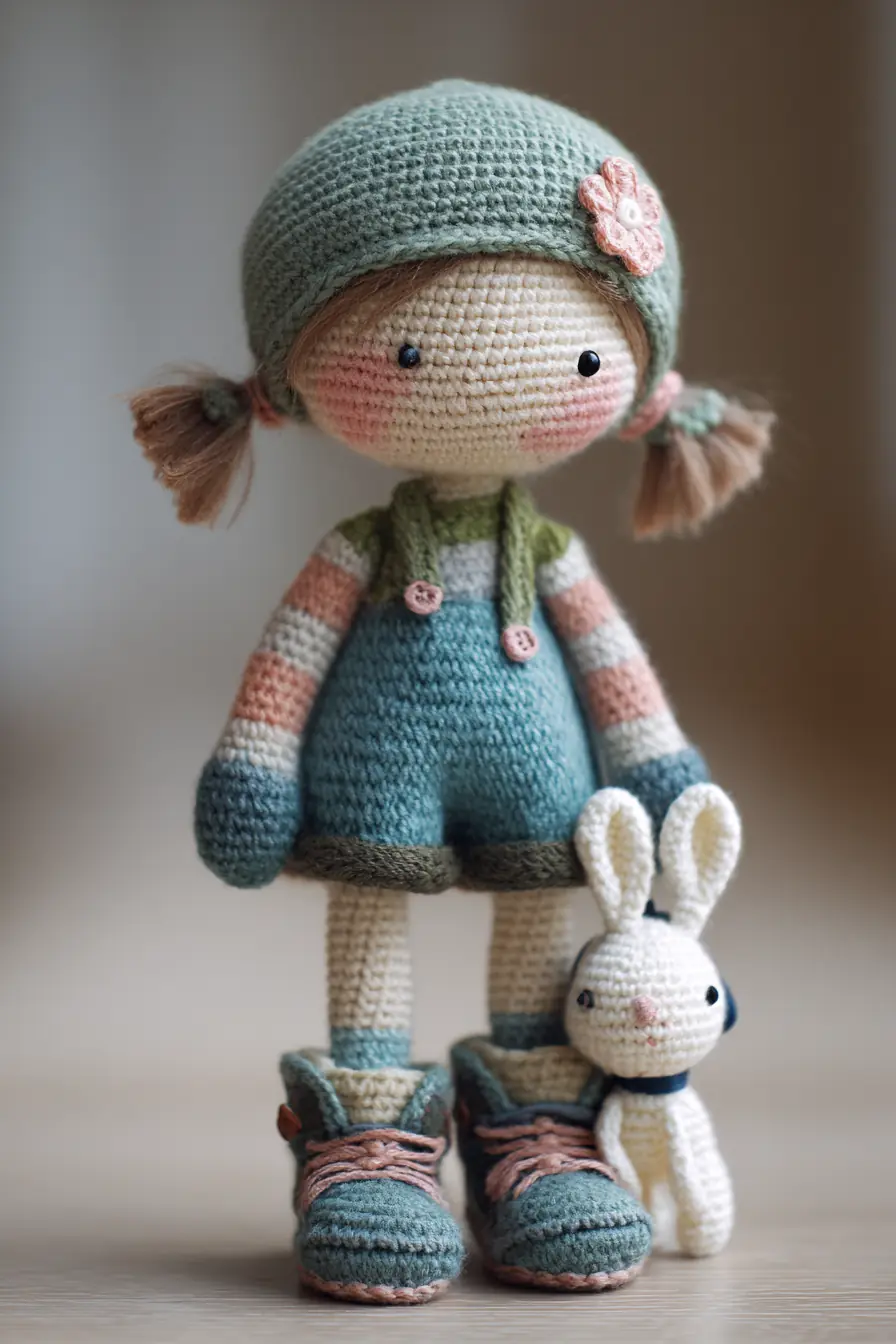 Crochet Amigurumi Girl with Bunny — Materials, Stitches & Safety Tips