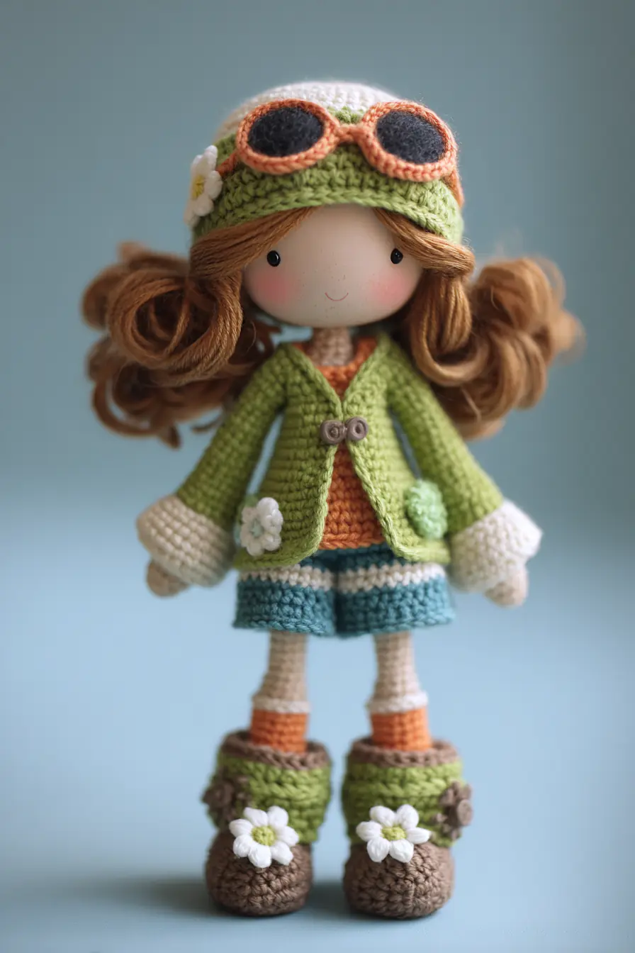 Crochet Amigurumi Doll with Flower Boots — Pattern, Materials & Tips