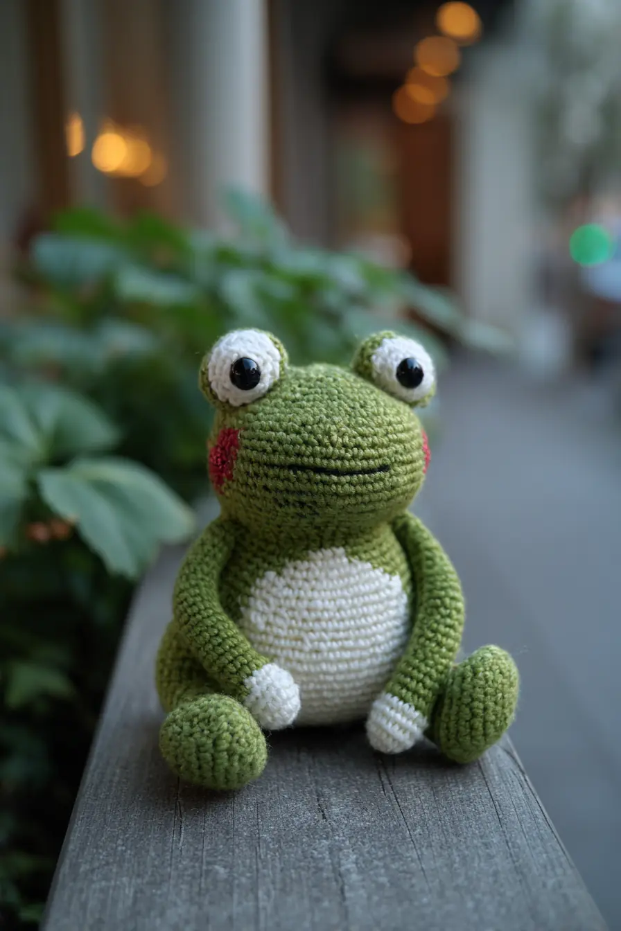 Crochet Amigurumi Frog — Soft Green Frog Toy Pattern (Small)