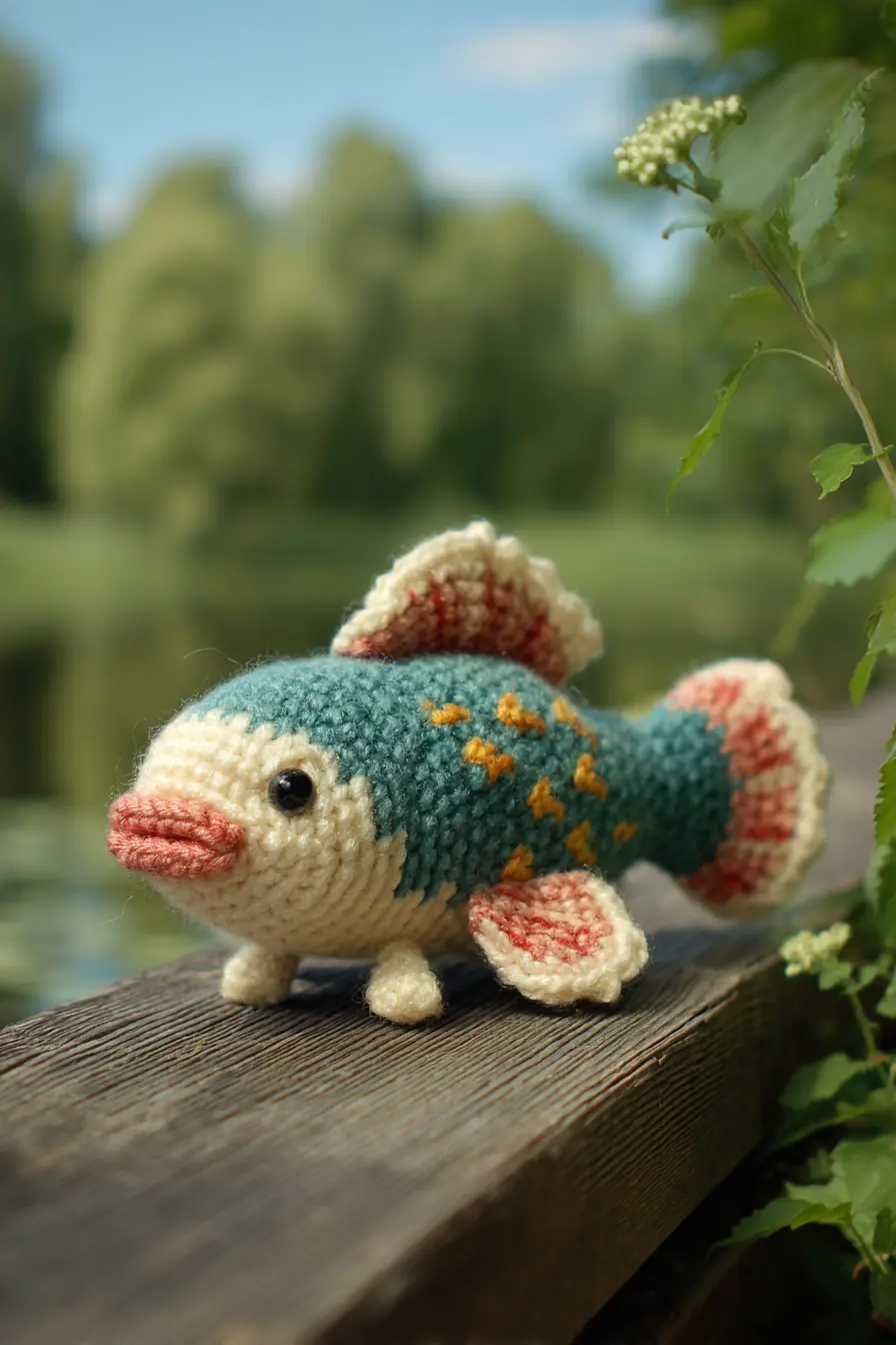 Crochet Koi Amigurumi Pattern — Small Plush Fish in Worsted Yarn