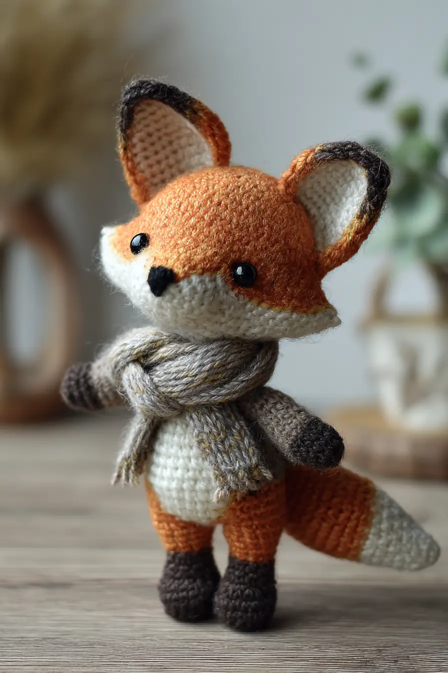 Crochet Fox Amigurumi with Scarf — Pattern, Materials & Tips
