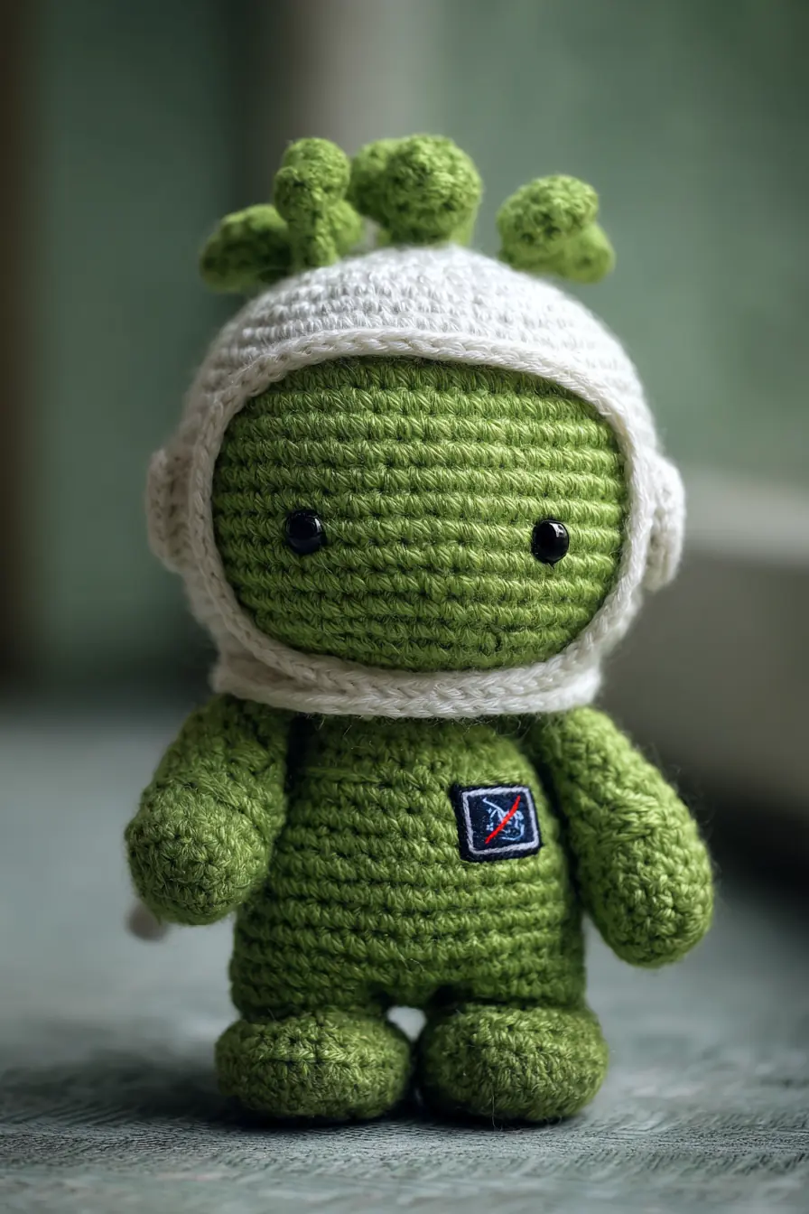 Crochet Green Alien Astronaut Amigurumi — Materials, Stitches & Safety Tips