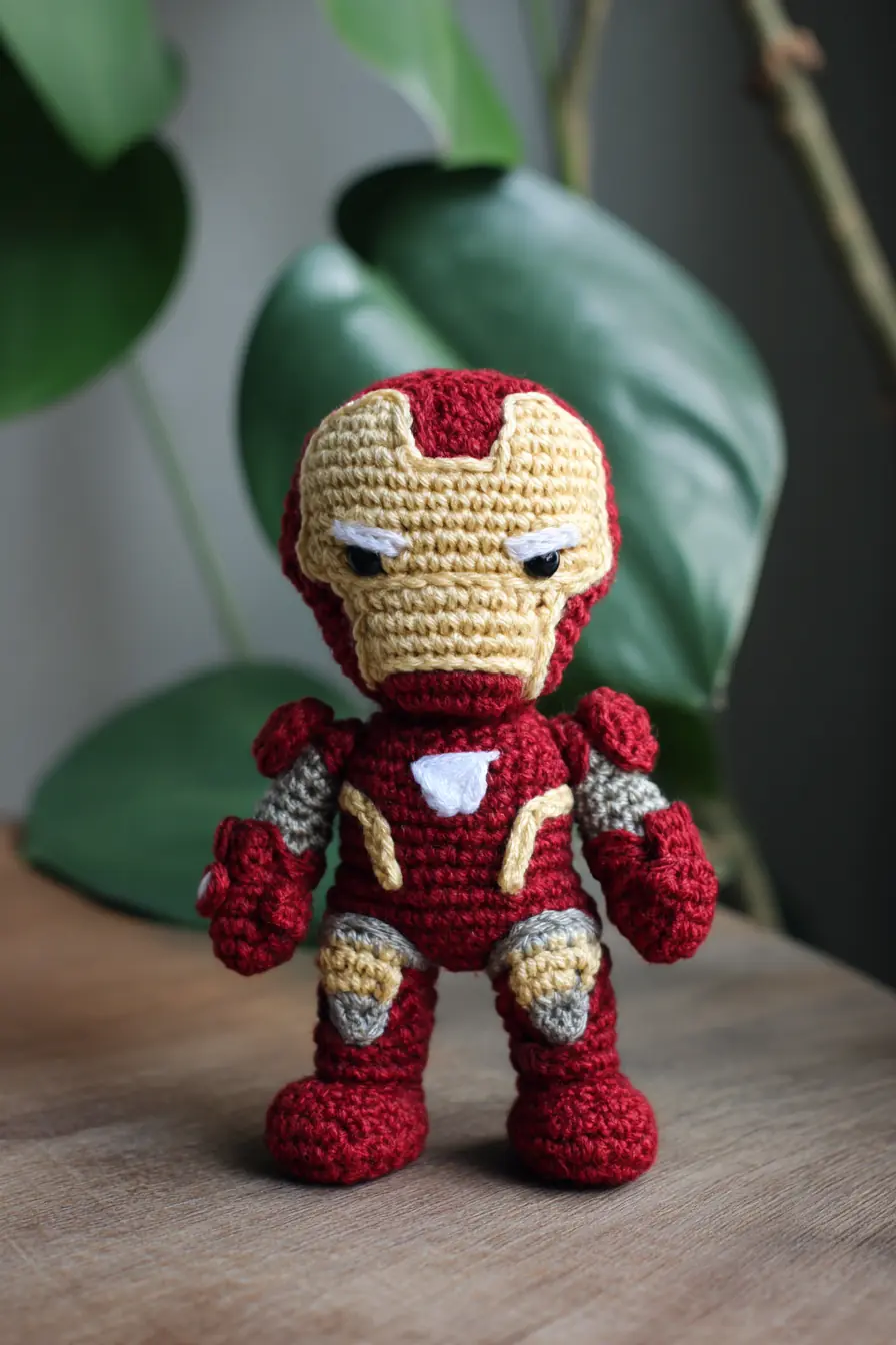 Crochet Iron Man Amigurumi — Red & Gold Superhero Plush (Pattern & Tips)