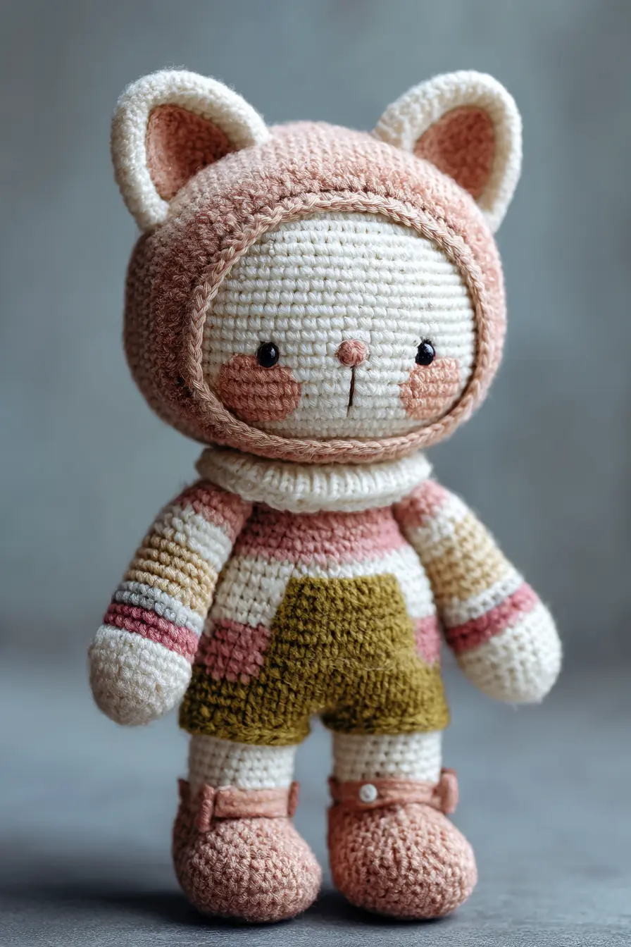 Crocheted Kitty Amigurumi Doll — Pattern, Materials & Safety Tips