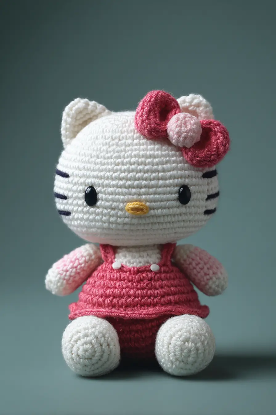 Crocheted Kitty Amigurumi Doll Pattern — Soft Toy Materials & Tips