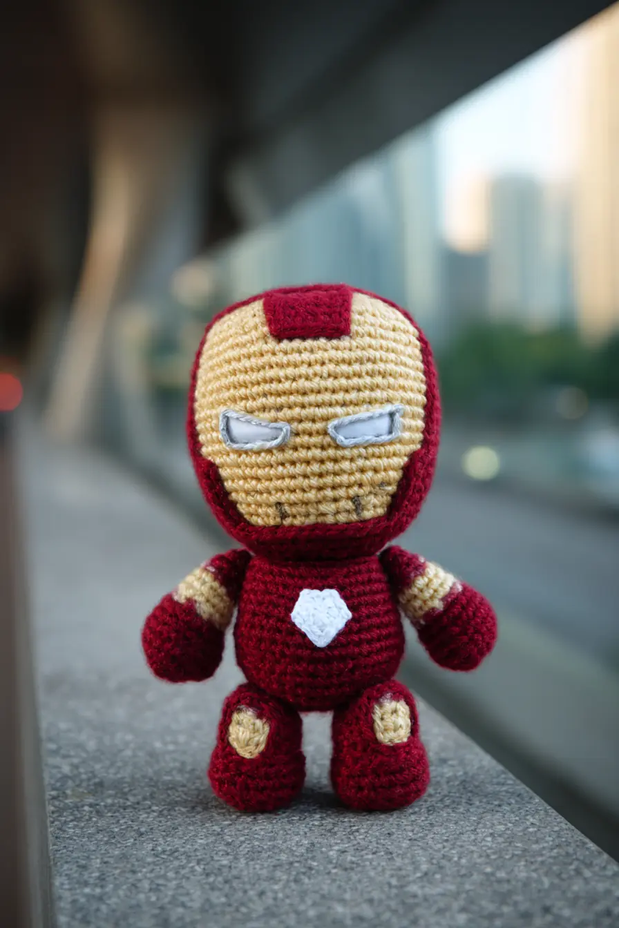Iron Man Amigurumi Crochet Pattern — Mini Superhero Doll