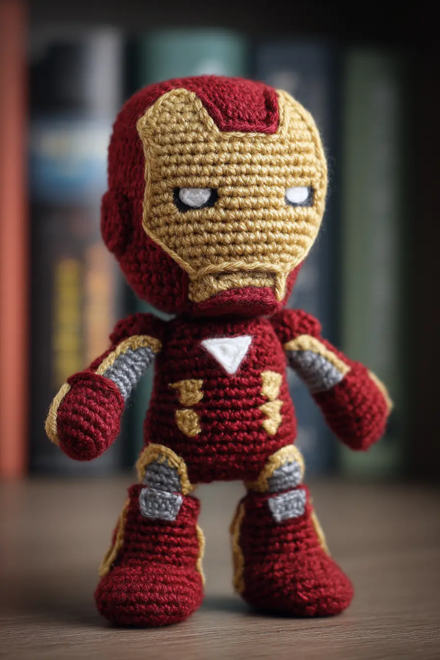 Iron Man Amigurumi Crochet Doll — Materials, Stitches & Safety