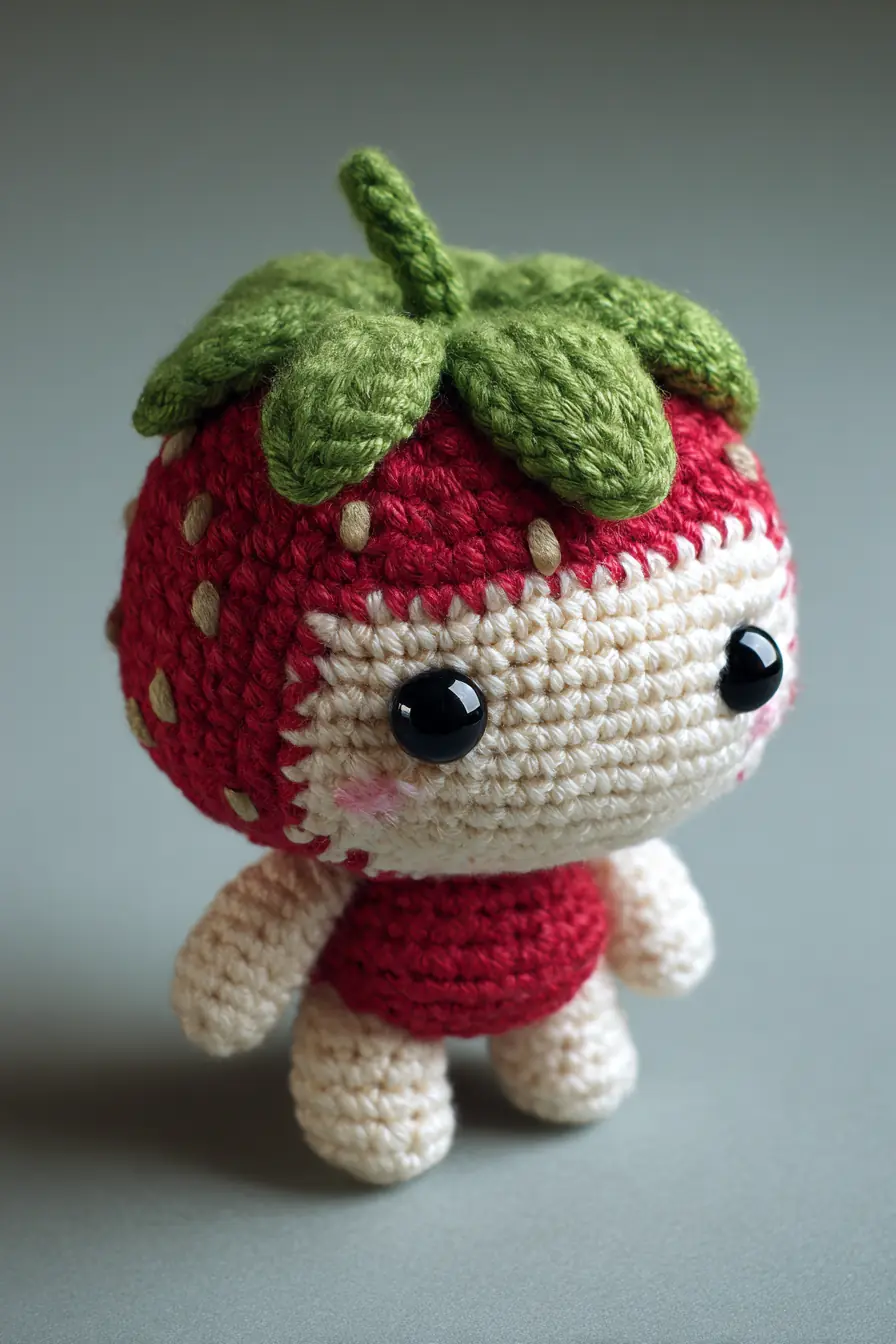 Strawberry Amigurumi Doll — Crochet Pattern & Materials Guide