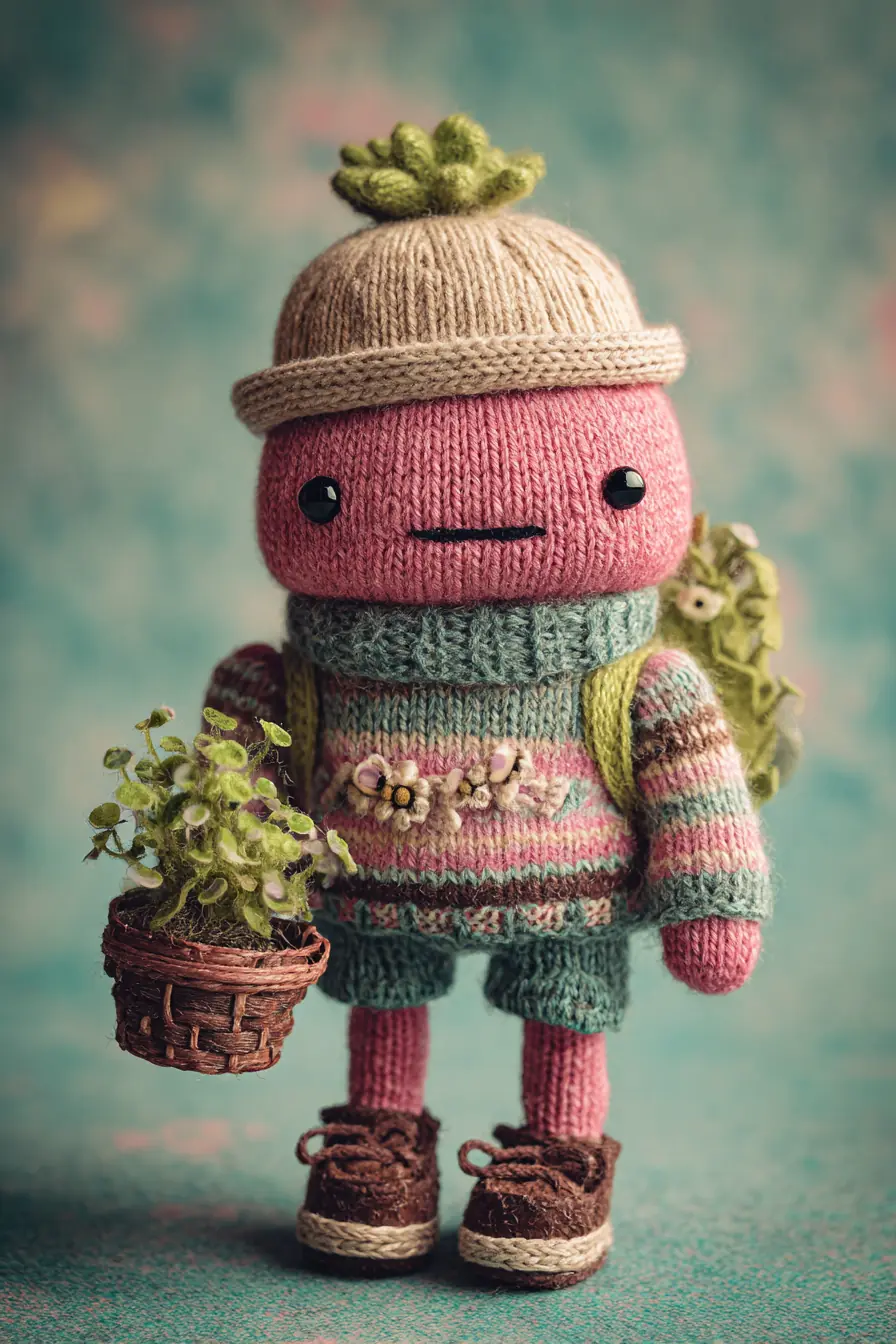 Strawberry Sprout Amigurumi — Knit-Style Crochet Doll Pattern & Tips
