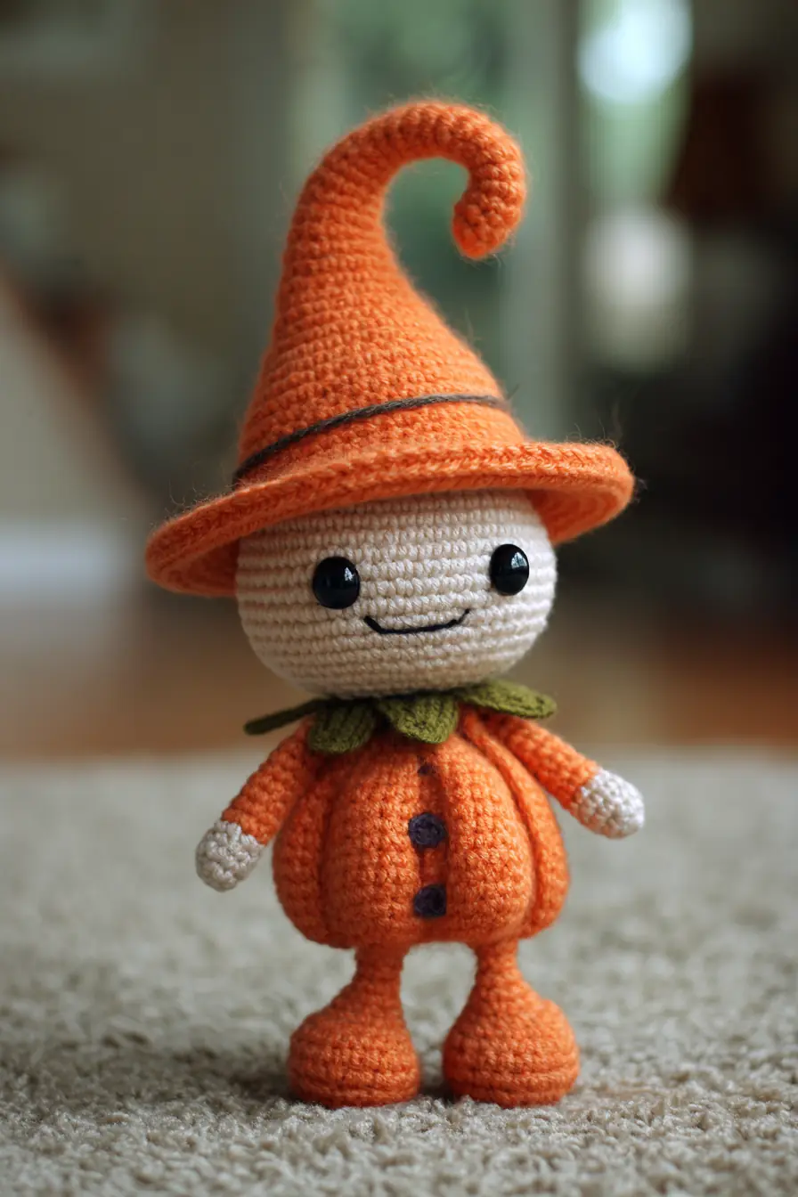 Pumpkin Witch Amigurumi Crochet — Cute Halloween Doll Pattern
