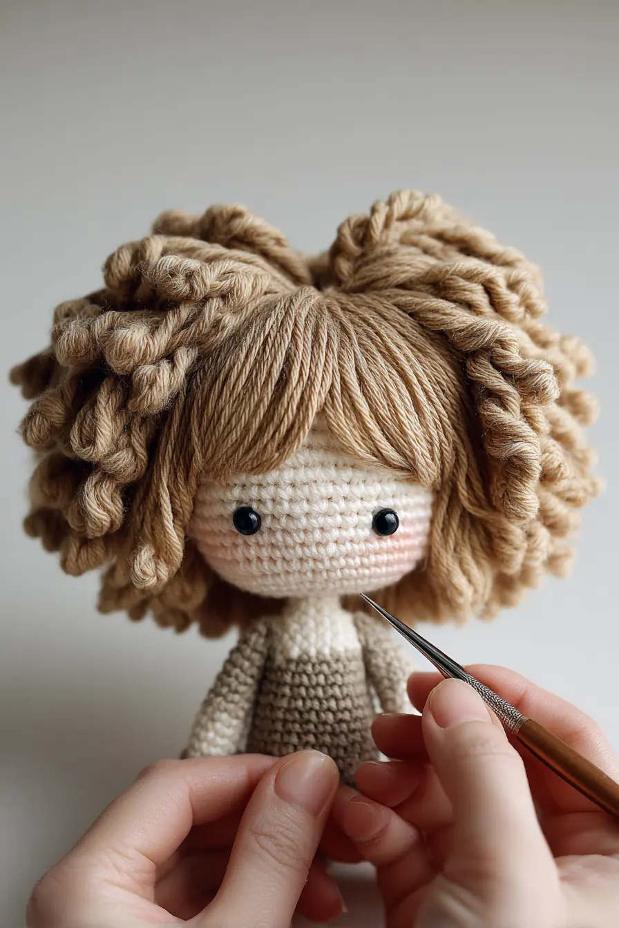 Curly-Haired Amigurumi Doll: Materials, Stitches & Safety Tips