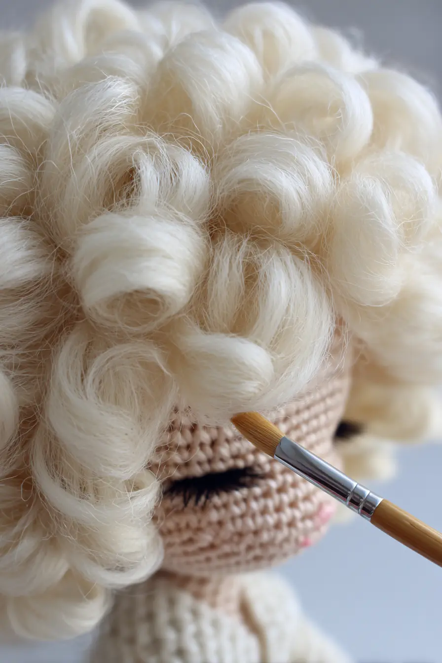 Curly-Haired Amigurumi Doll Crochet Guide — Materials, Stitches & Safety