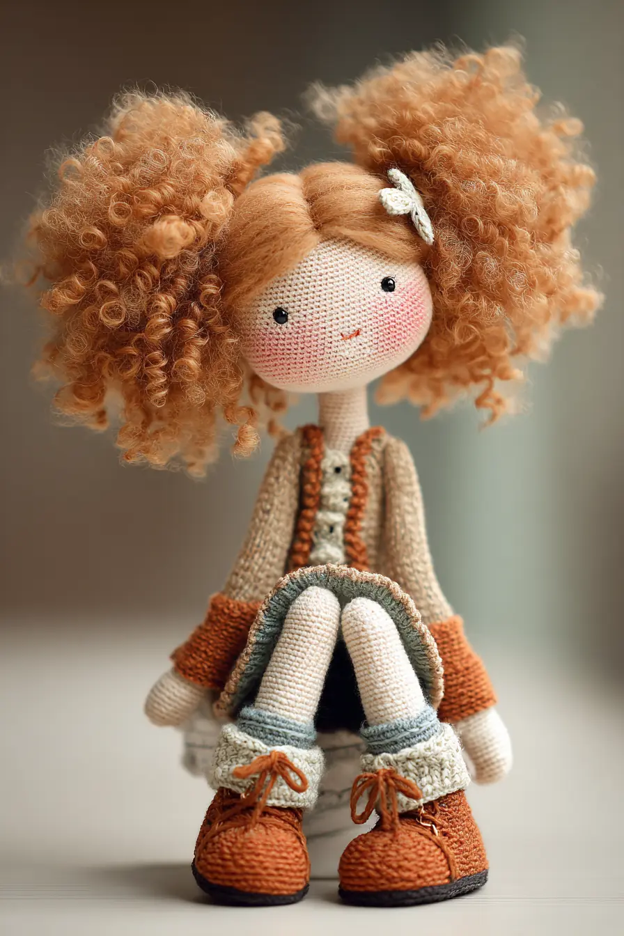 Curly-Top Amigurumi Doll: Materials, Stitches, Size & Safety Tips