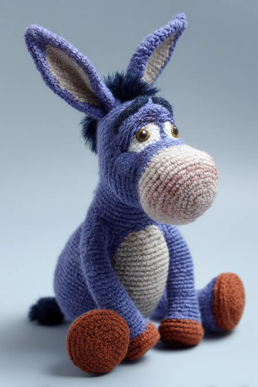 Purple Donkey Amigurumi Crochet Pattern — Yarn, Stitches & Safety Tips
