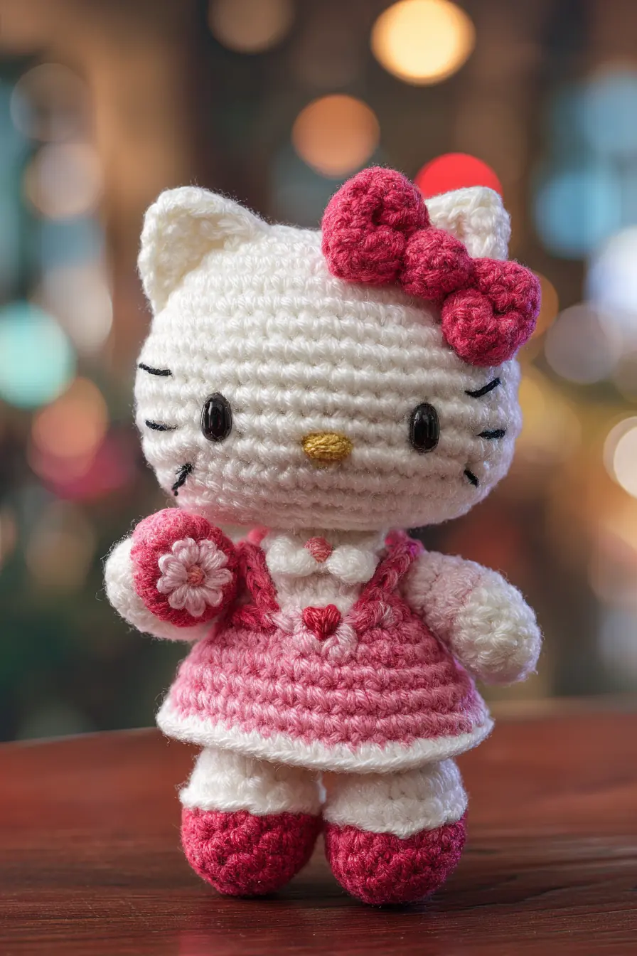 Cute Cat Amigurumi Crochet Doll — Small Plush Pattern, Materials & Safety Tips