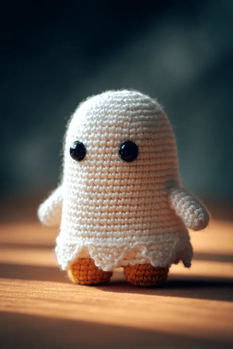 Cute Ghost Amigurumi Crochet Pattern — Small Plush Toy | Single Crochet & Tips