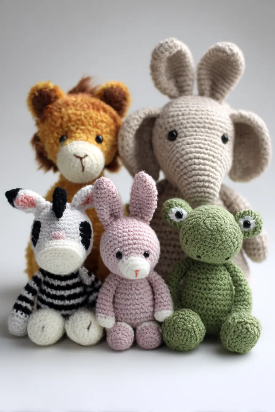 Cute Amigurumi Animal Set — Materials, Stitches & Safety Tips for Crochet Toys