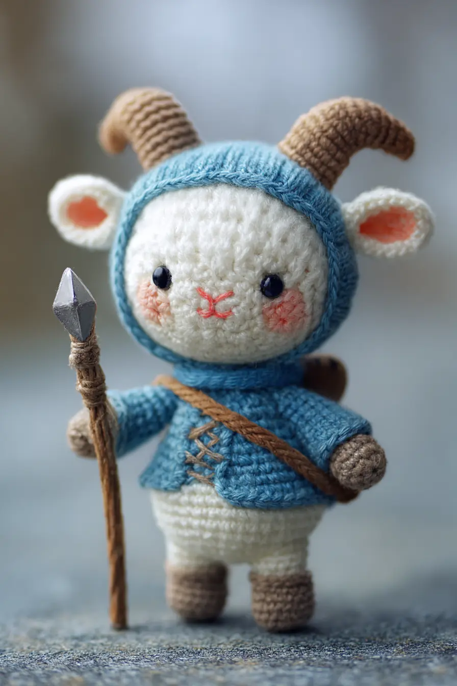 Cute Hooded Goat Amigurumi — Crochet Materials, Size & Safety Tips