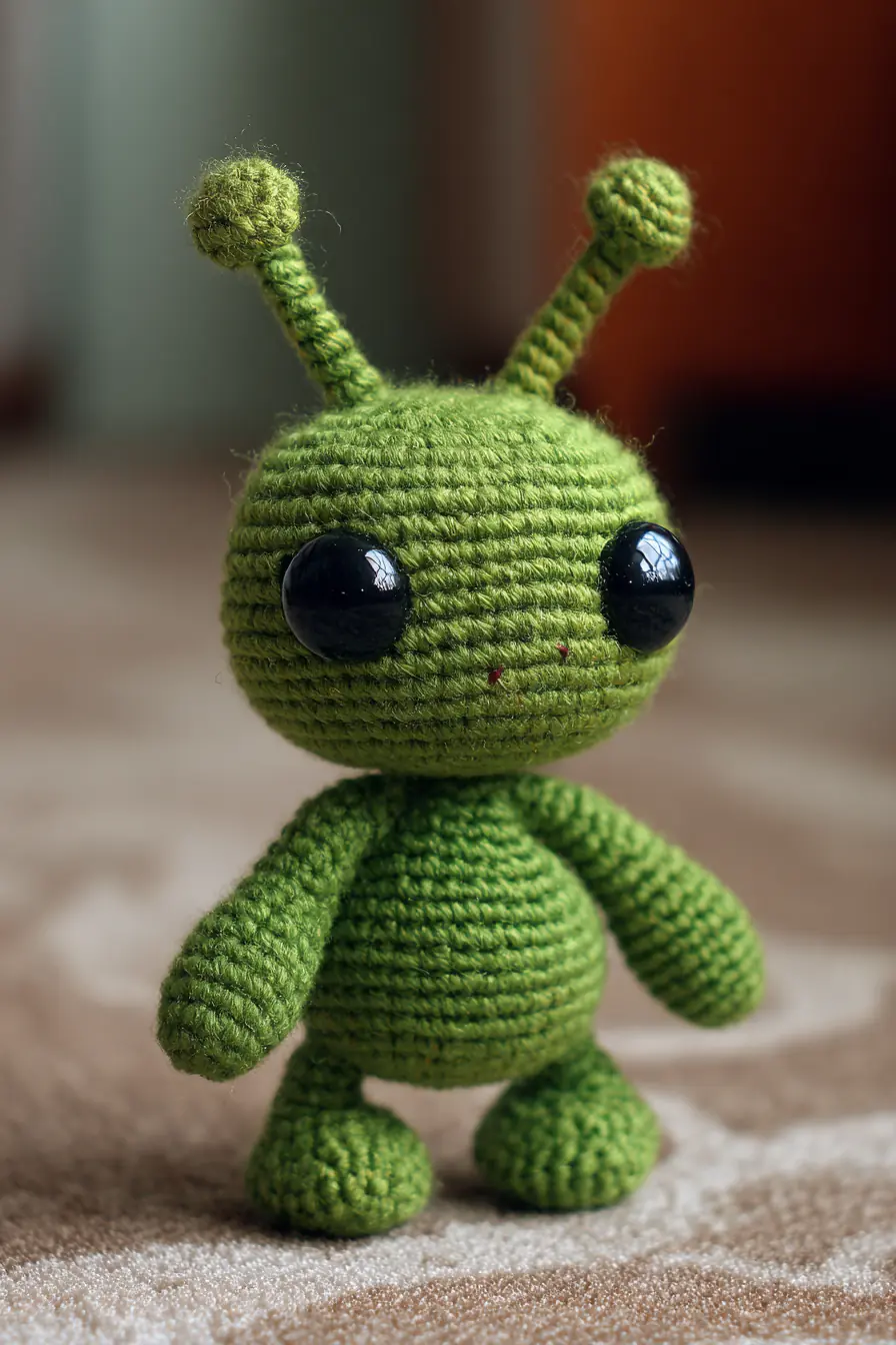 Cute Green Alien Amigurumi — Crochet Plush Pattern & Tips