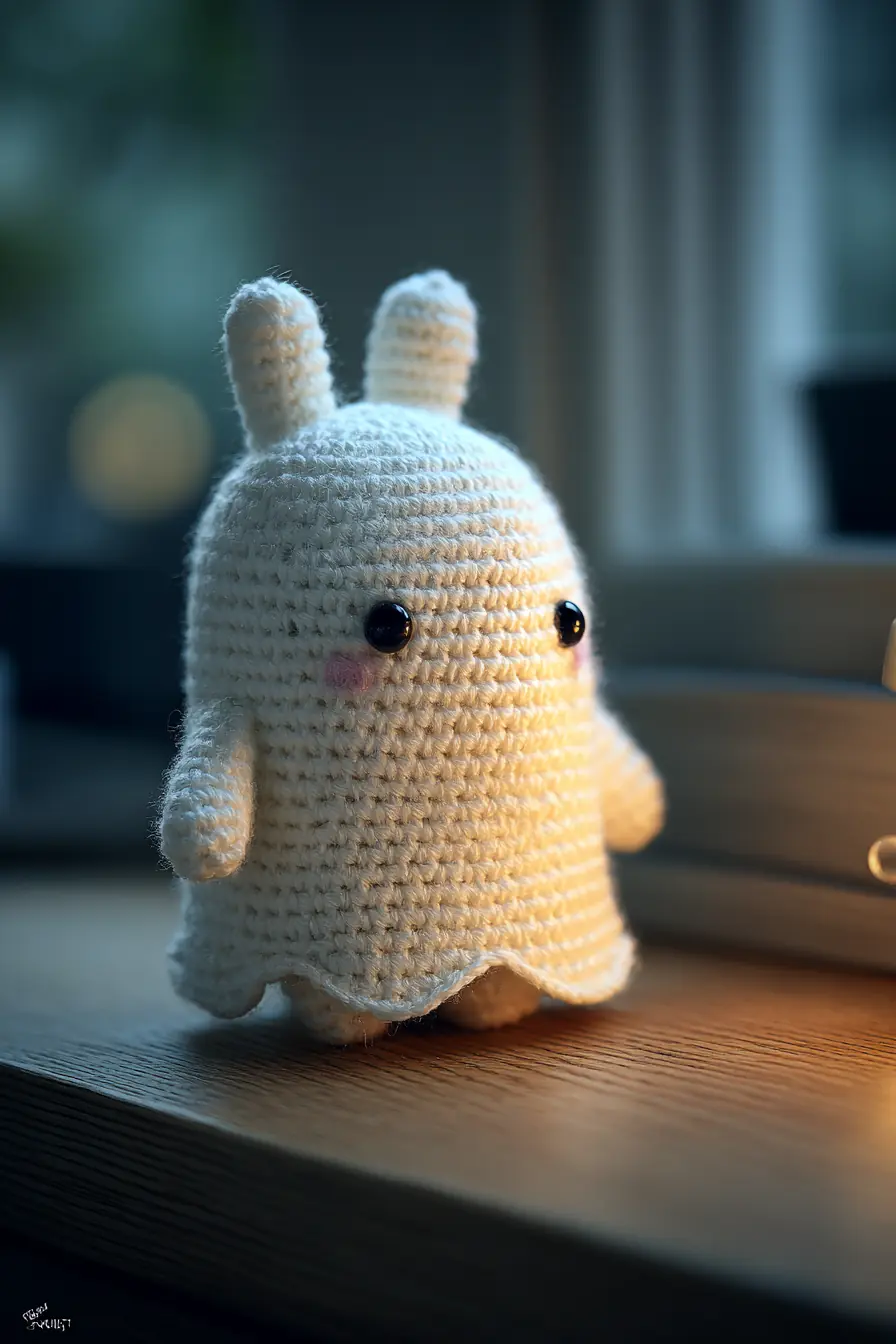 Cute Crochet Ghost-Bunny Amigurumi — Small Plush Pattern & Care Tips
