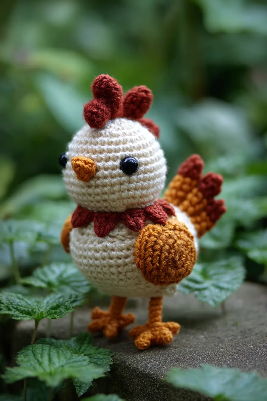 Cute Crochet Amigurumi Chicken — Small Rooster Plush Pattern