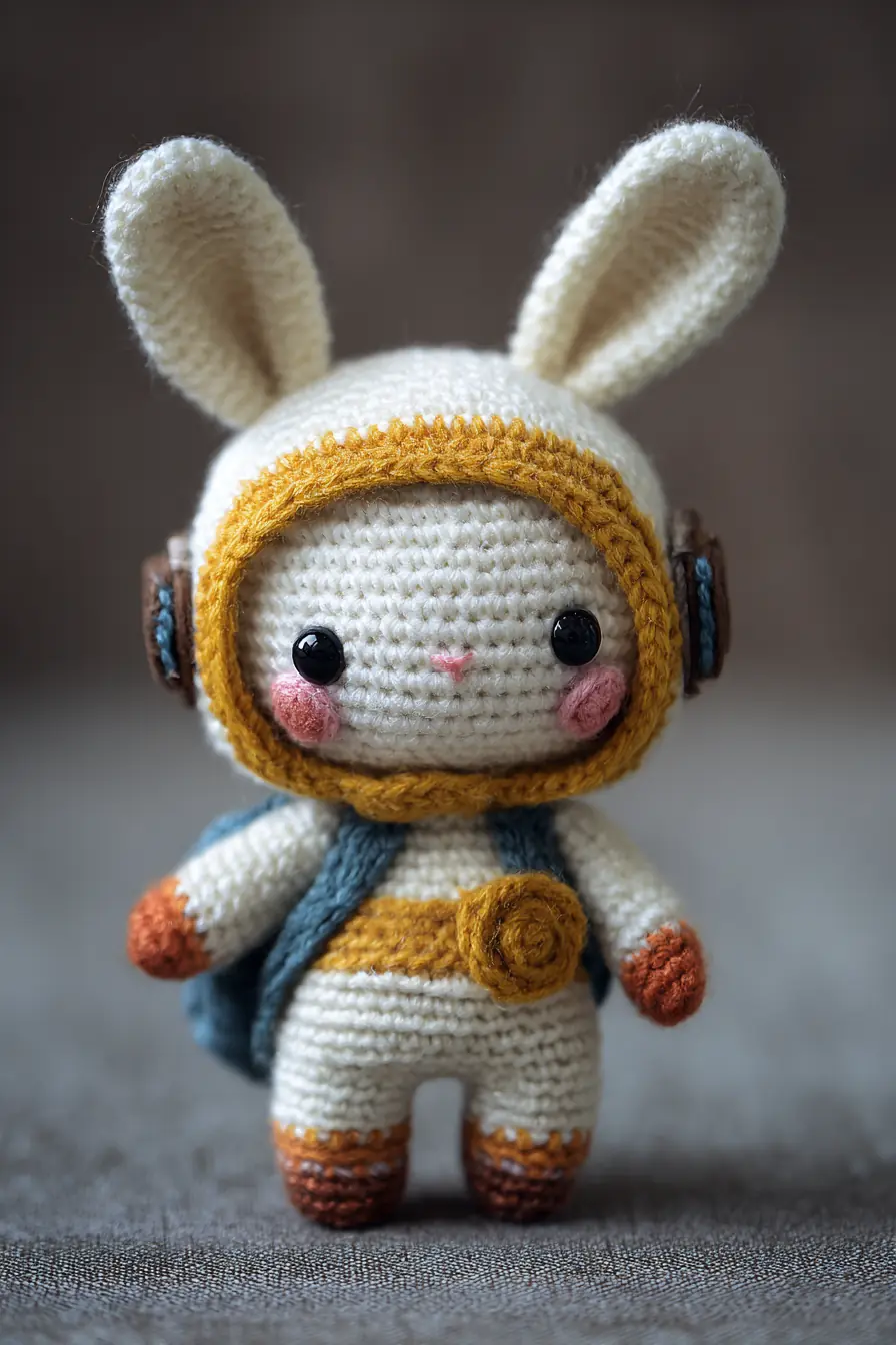 Cute Bunny Astronaut Amigurumi — Crochet Materials, Stitches & Safety Tips