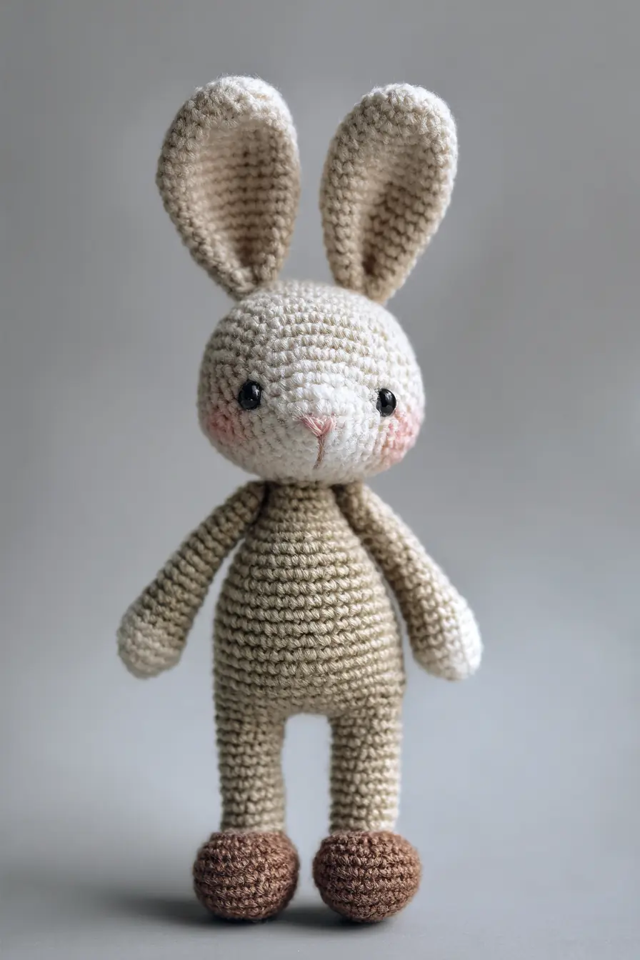 Sweet Neutral Bunny Amigurumi — Crochet Pattern & Materials Guide