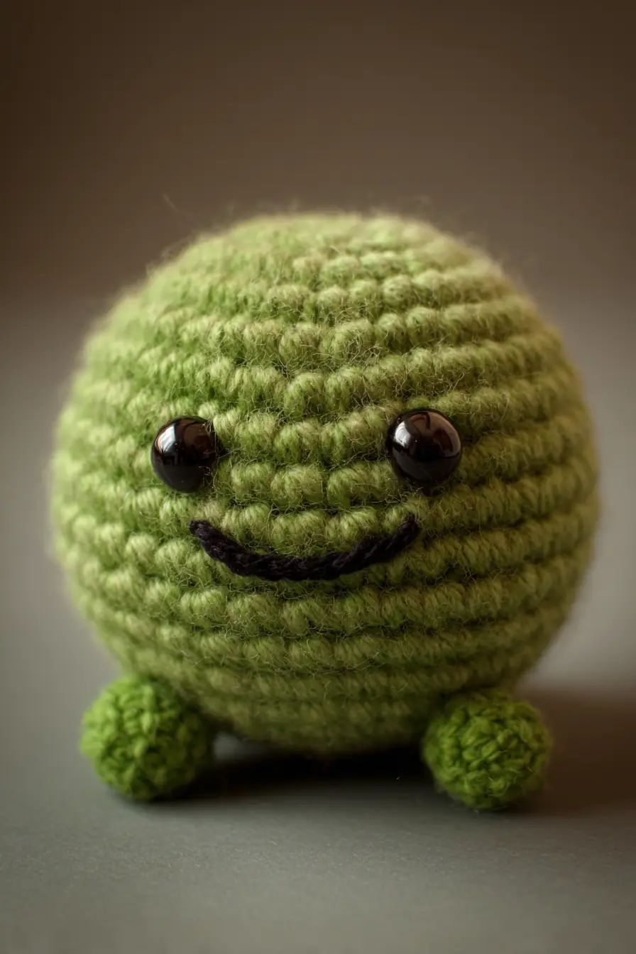 Sweet Green Amigurumi Sphere — Crochet Materials, Stitches & Safety Tips