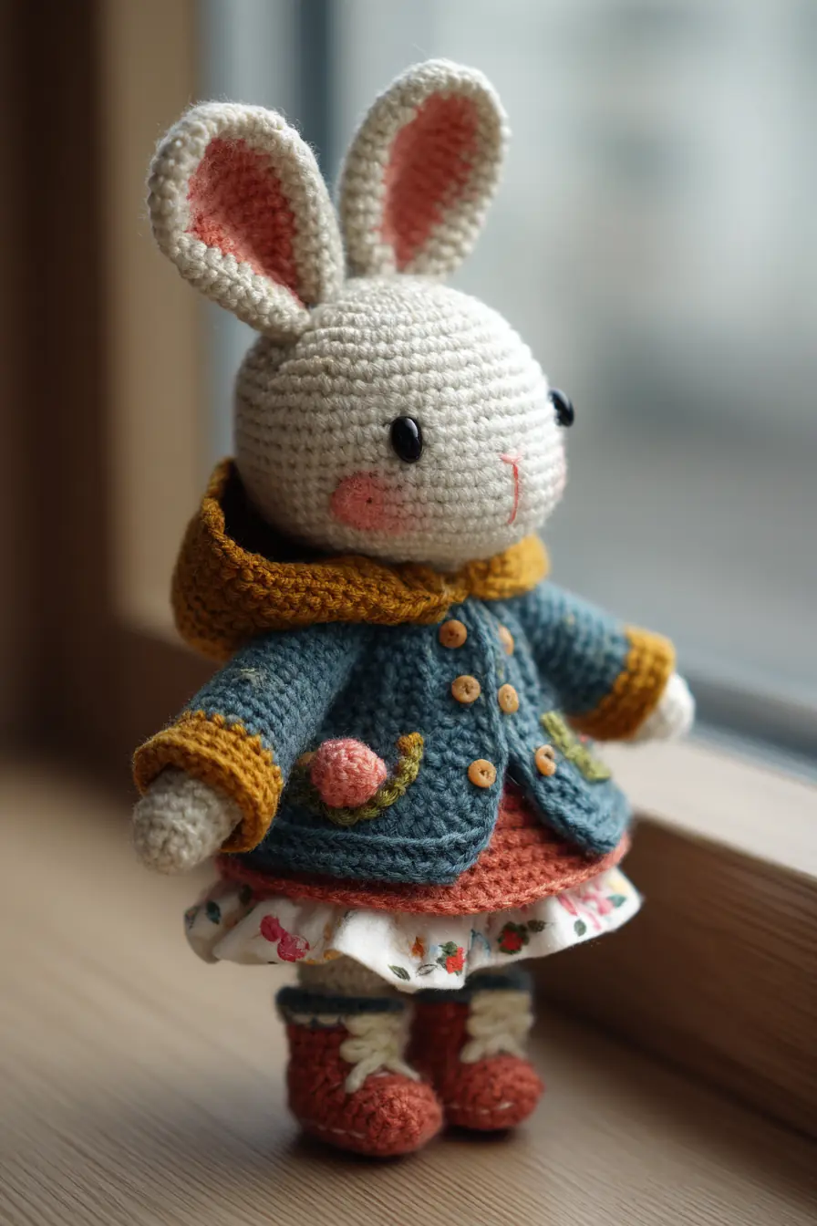 Sweet Bunny Amigurumi Pattern — Crochet Bunny with Jacket and Boots